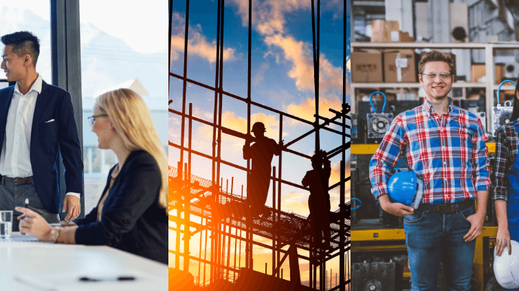 Différent secteurs d'activités